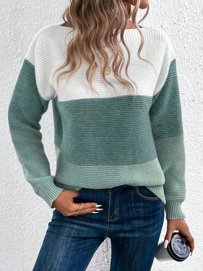 SerenaWardrobe CozyColor Knit Sweater