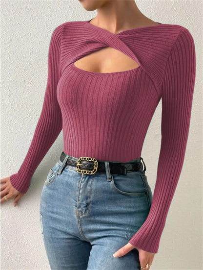 SerenaWardrobe Elegance Twist - Women's Pullover