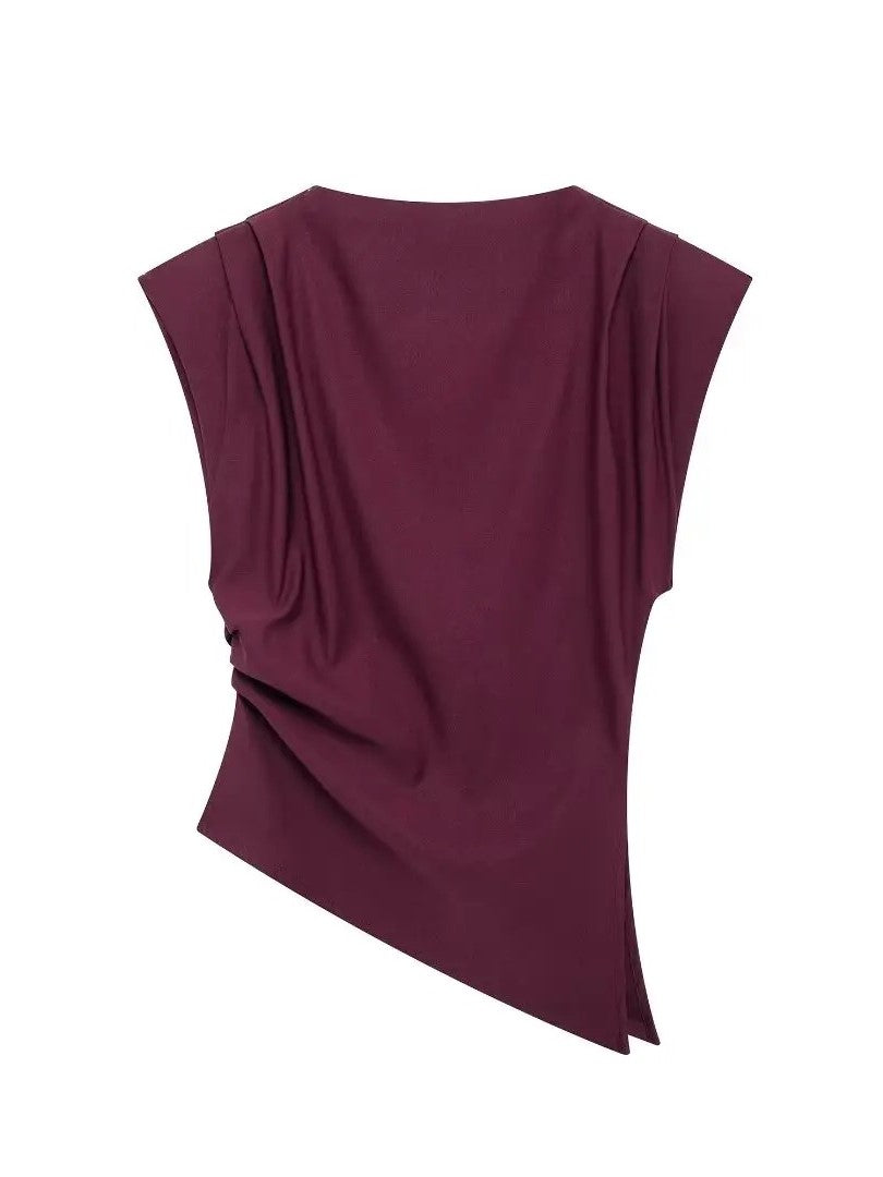 SerenaWardrobe Glamour - Asymmetric Evening Top