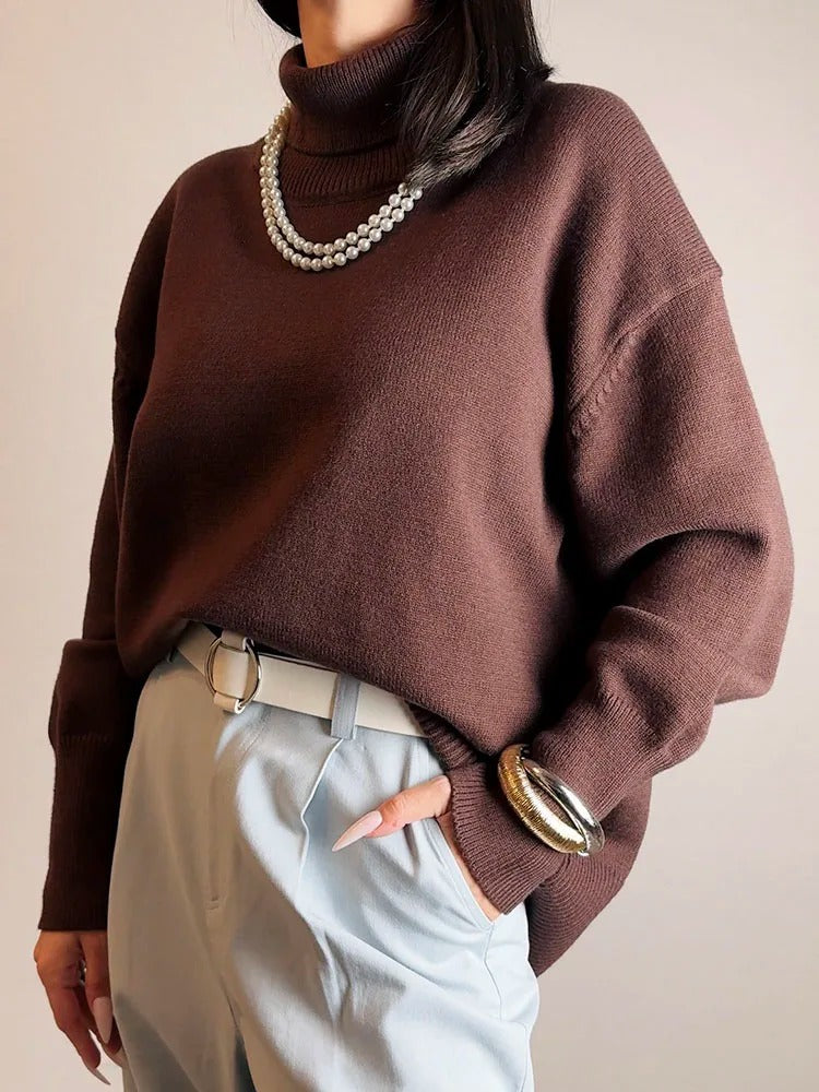 SerenaWardrobe Oversized Knit Sweater