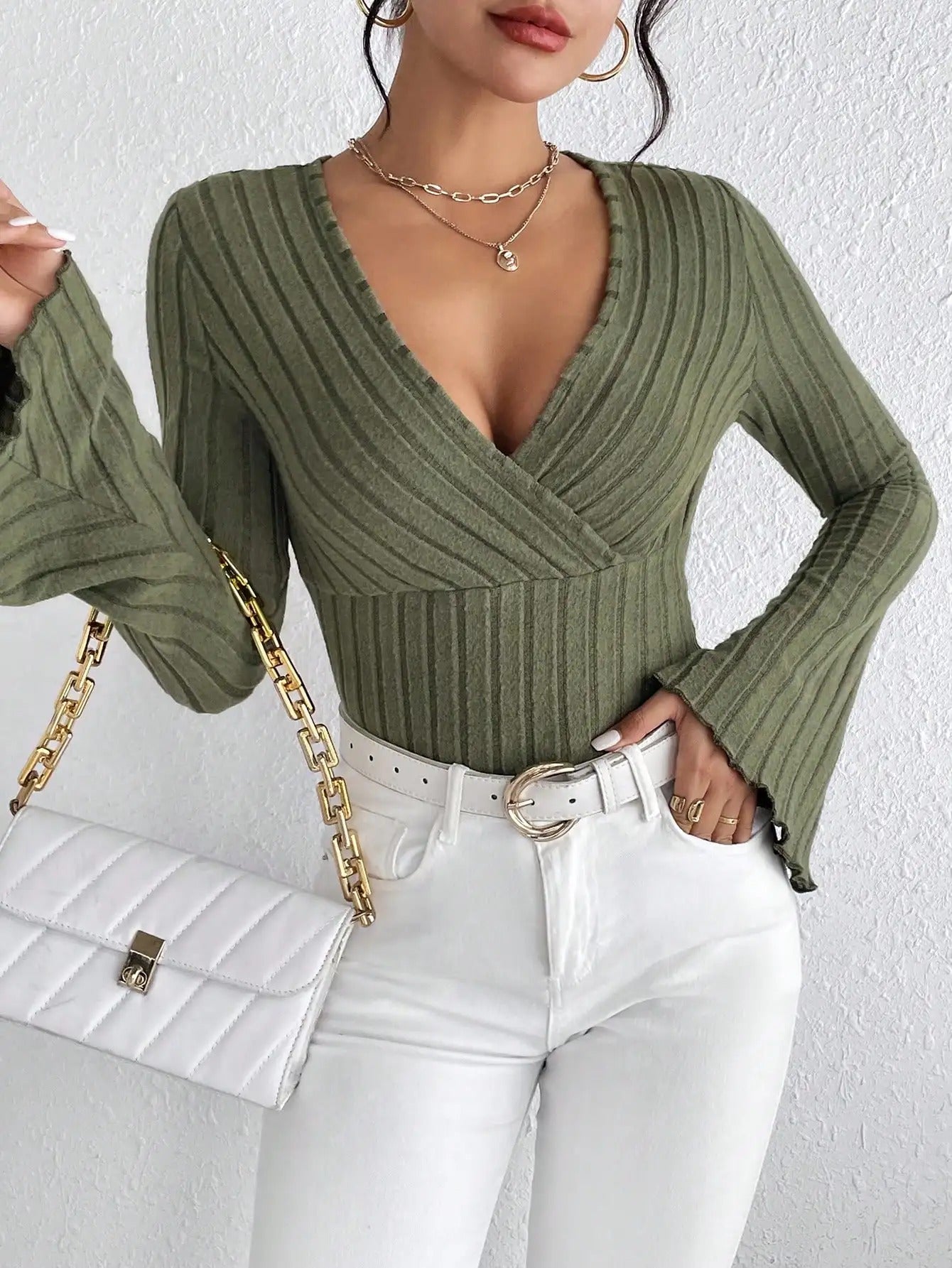 SerenaWardrobe Luxe Wrap Top