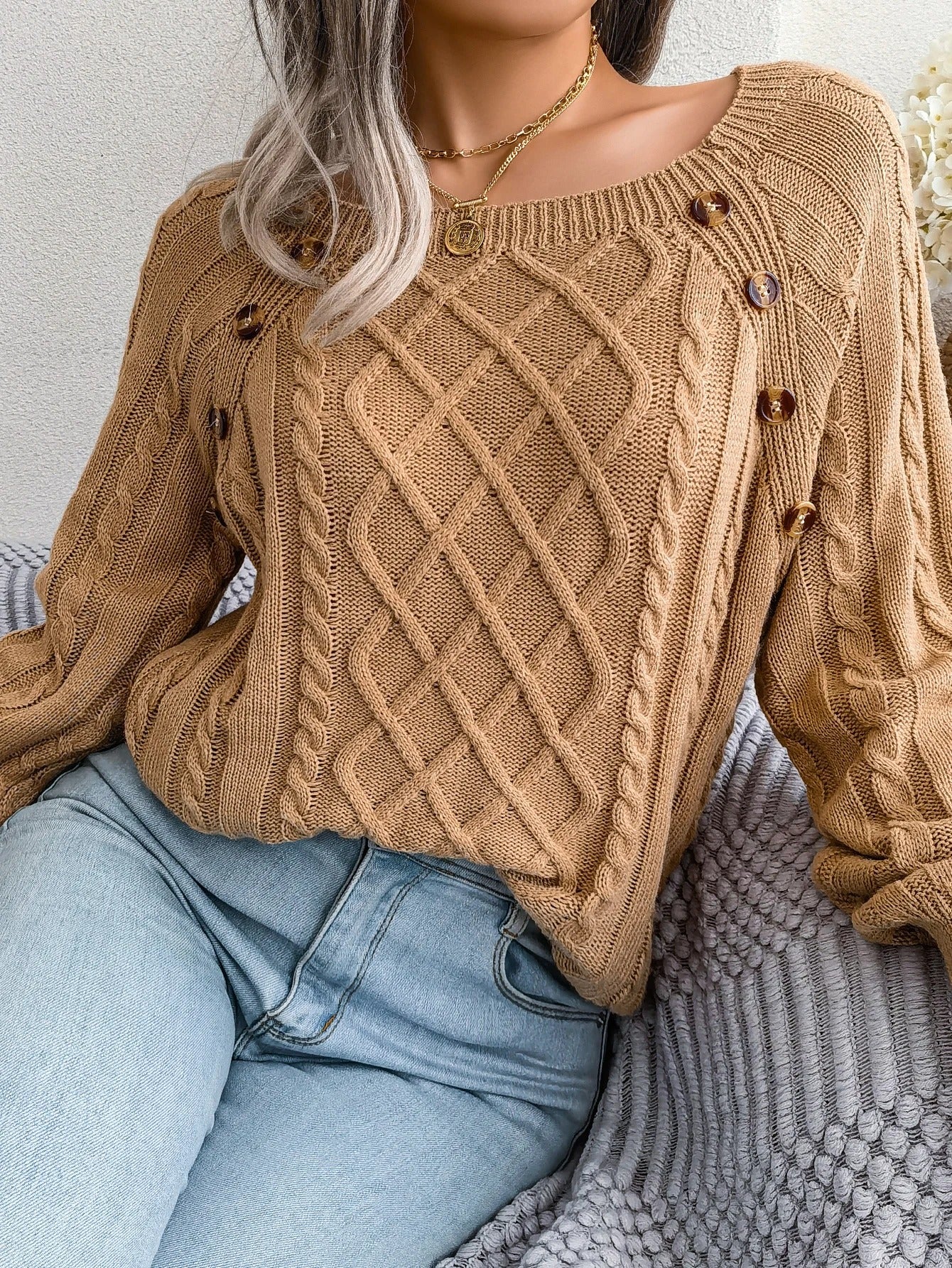 SerenaWardrobe LuxeCozy Knit Sweater