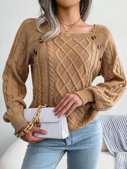 SerenaWardrobe LuxeCozy Knit Sweater