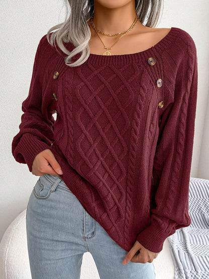 SerenaWardrobe LuxeCozy Knit Sweater